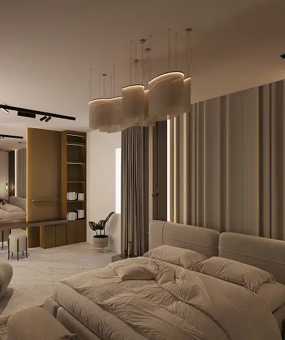 ELYSÉE II master suite with dressing area